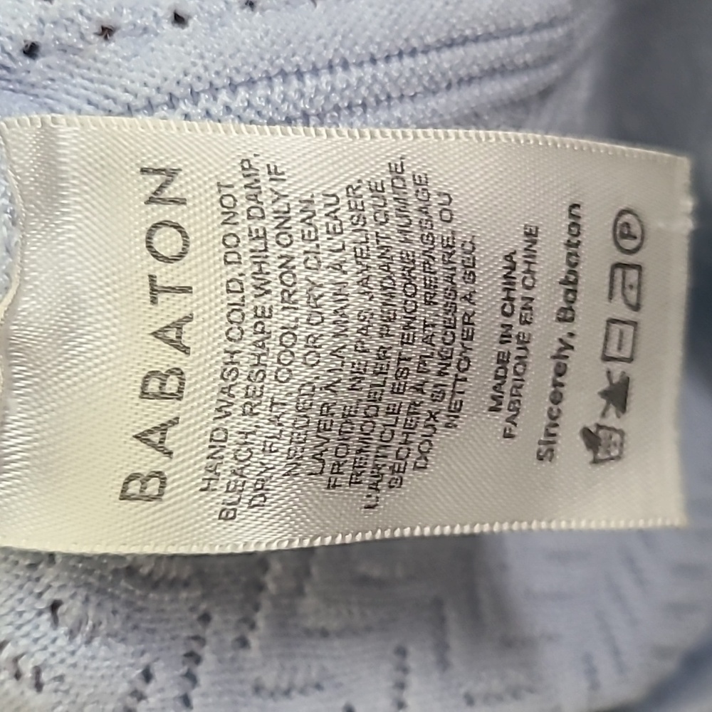 Babaton ARITZIA  Pointelle Sweater tank in Light Blue Size Xs - Picture 5 of 5